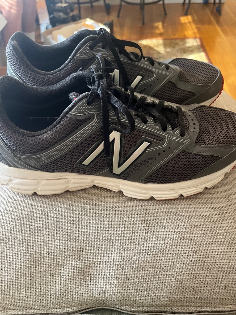 New Balance 470 TechRide Men's Gray and Black Mesh Lace-Up Sneakers